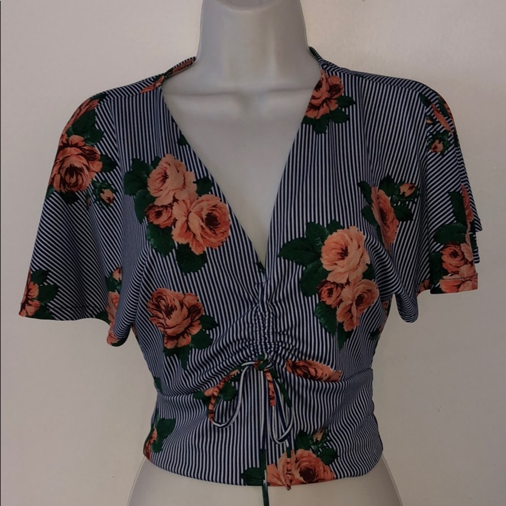 floral crop top